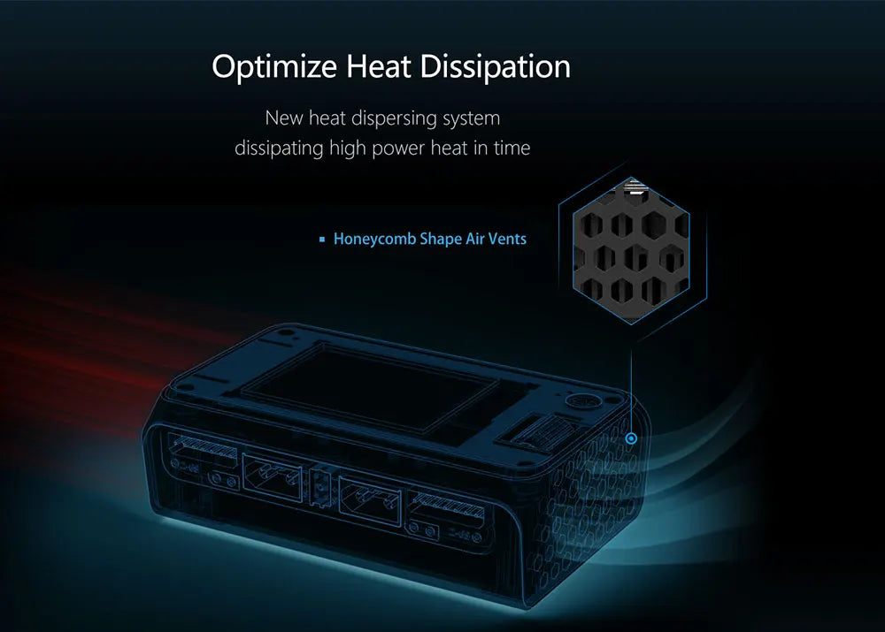 ToolkitRC M6D 500W 15A DC Dual Channel MINI Smart Charger Discharger For 1-6S Lipo Battery FPV Model Spare Parts