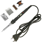 80W Digital Electric Soldering Iron Set Kit Temperature Adjustable 220V 110V  Ceramic Heater Soldering Tips Welding Tool  set