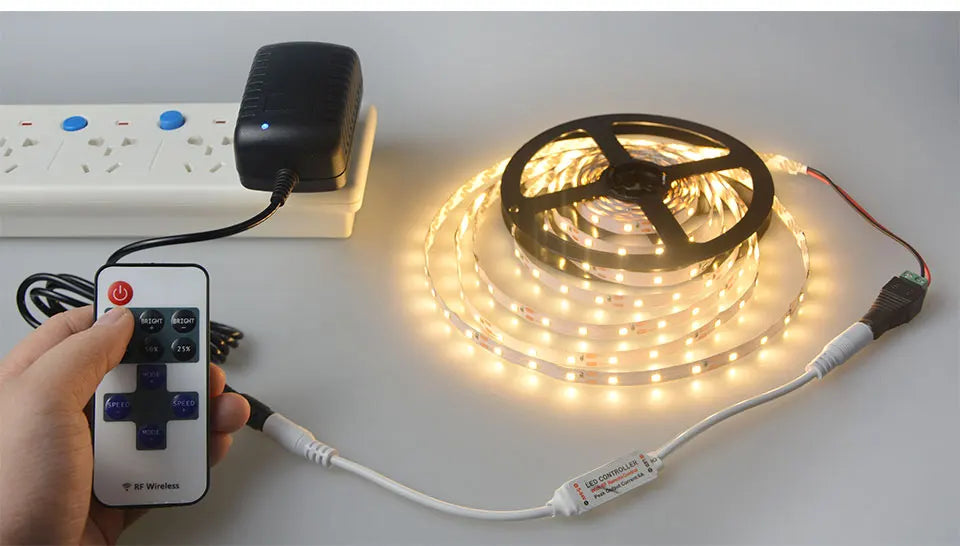DC 12V LED Strip Single Color Controller RF Remote Control  17keys For monochrome 5050 2835 SMD LED Strip Light