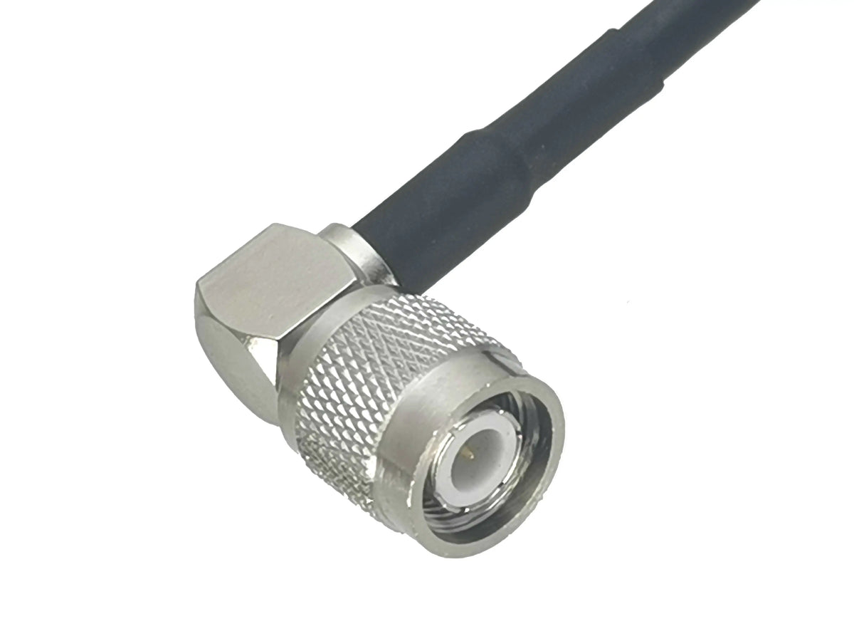 RG58 TNC Male Plug to TNC Male Plug Right angle Connector RF Jumper pigtail Cable 6inch~20M