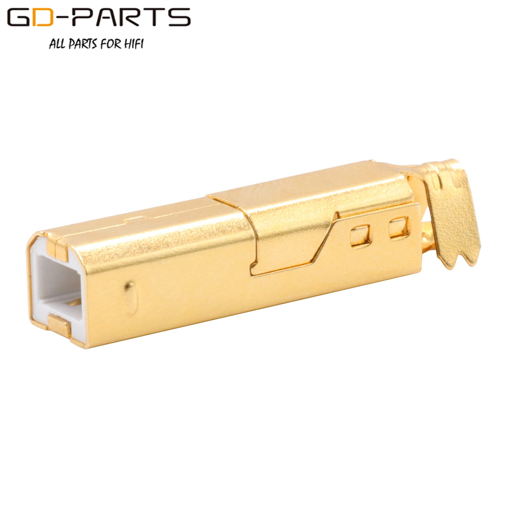 Viborg HI-END USB2.0 USB Plug Connector Type A B HiFi DIY DAC USB Cable 24K Gold Plated Bronze UA201 UB201