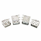 5/10Pcs USB 2.0 Type A Female Connector 90 Degree Right Angle Side Mount PCB Socket Adapter