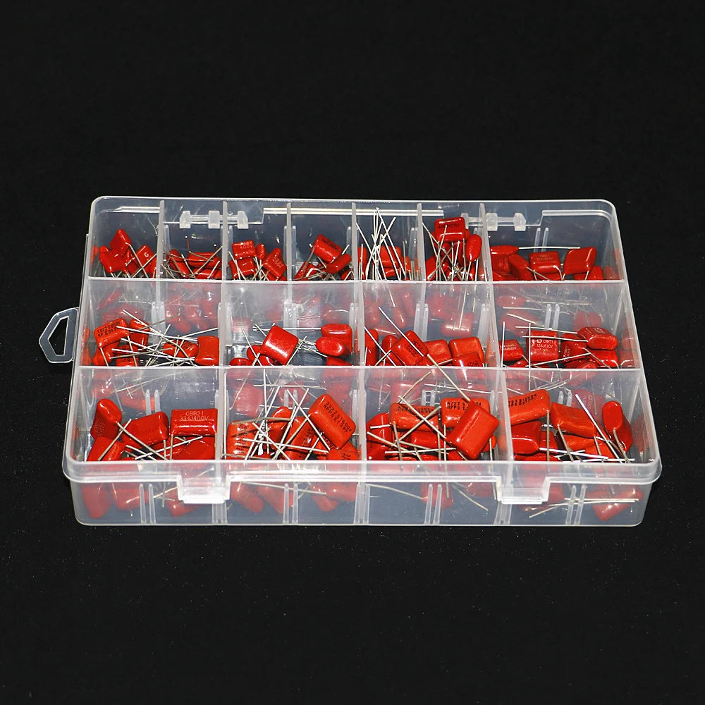 150pcs/Box 15 Types 10nf-68nf 400v 630v CBB Metal Film Capacitors Assortment Kit