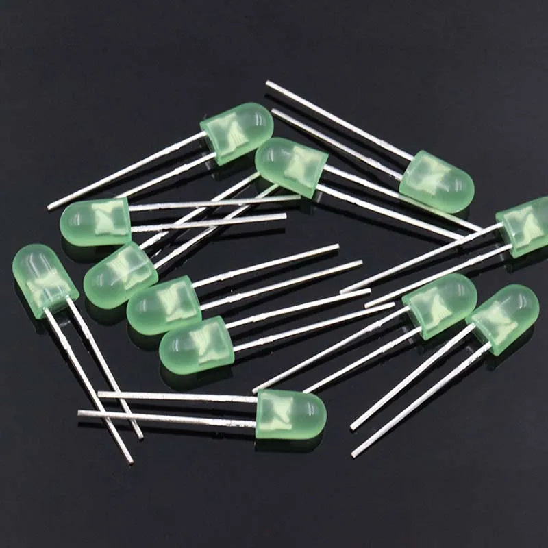 1000PCS 504 Oval With Color Short Leg Red Blue Green Light-Emitting Diode LED Lamp Bead