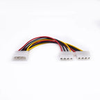 1/2/5 Pcs 4-Pin Power Y Splitter Cable, Male to Dual Female Extension Cord for PC Build & HDD Upgrade