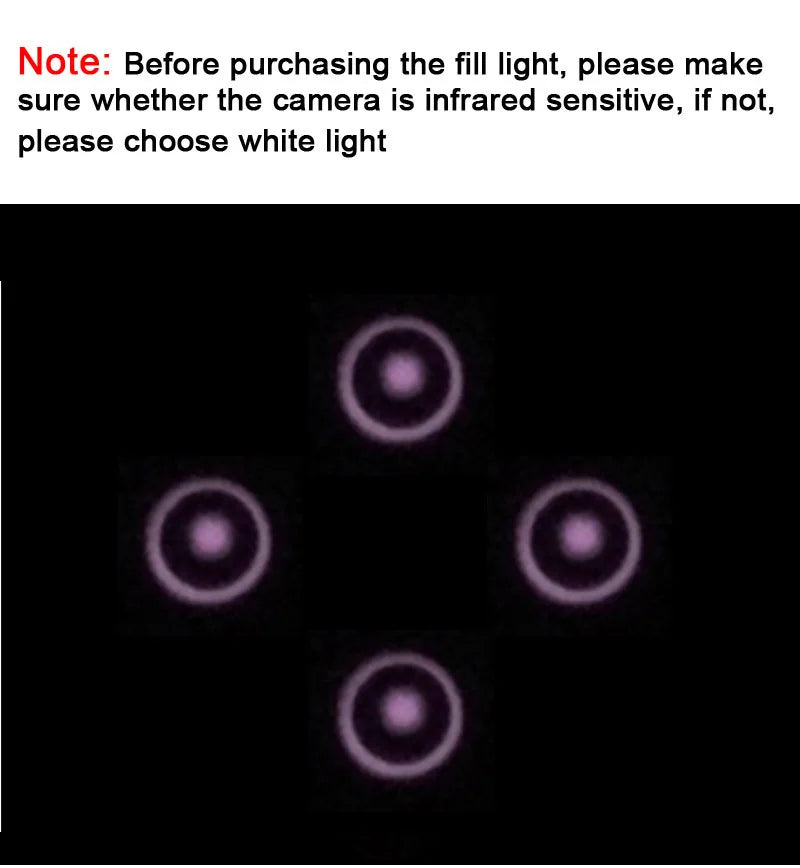 940nm 50m IR Distance 4PCS Array Led Waterproof CCTV Surveillance Camera Night Vision Fill Light Invisible Infrared Light