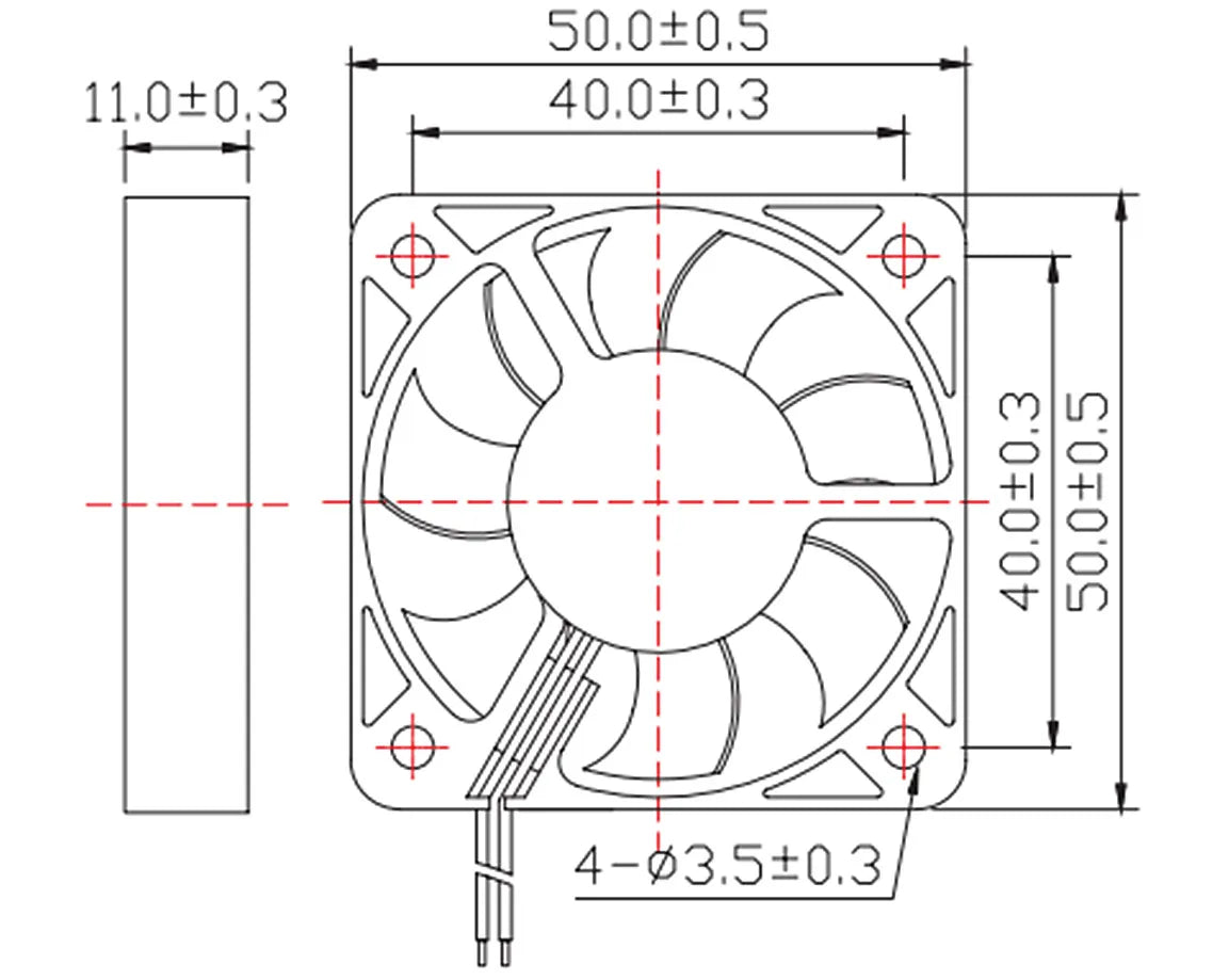 DC Cooling Fan 5V 12V 24V 3010/4010/5015/5010 Dupont Wire Cooler 5015 Turbo Blower Radiator Fans for 3D Printer Cooling