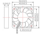 3010/4010/5015/5010/ DC Cooling Fan Centrifugal Blower Fan 5V 12V / 24V Brushless 2-Wire Cooling Fan For 3D Printer Accessories