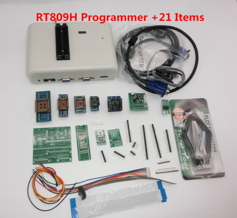 100% Original RT809H RT809HSE EMMC-Nand FLASH Programmer  with BGA48 BGA63 BGA64 BGA169 Adapter RT809H EMMC Nand Flash TSOP48
