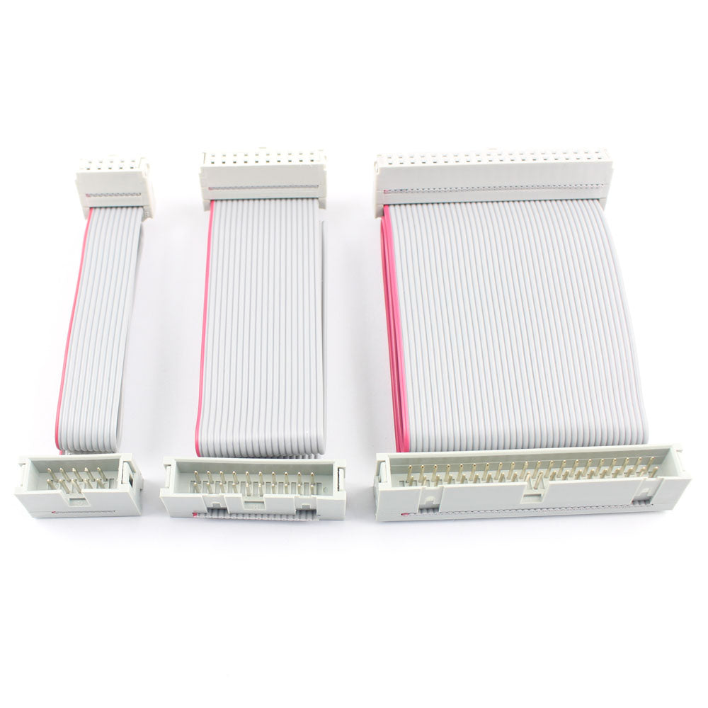 1pcs 2.54mm Pitch DC3 IDC FC Female To Male 10/14/16/20/26/30/34/40/50/64 Pin Connector Flat Ribbon Data Cable 10CM 20CM 30CM
