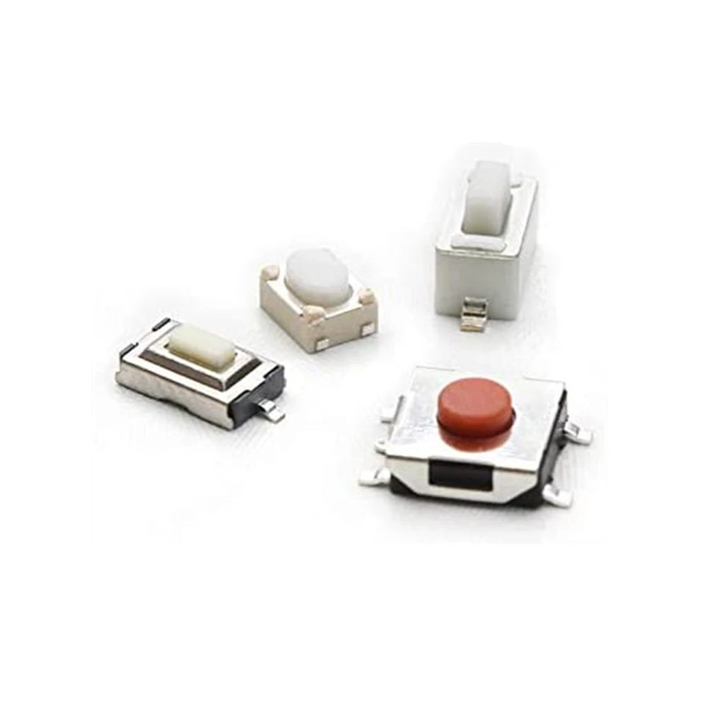 250Pcs 10-Types Tactile Push Button Switch Car Remote Control Keys Button Touch Microswitch