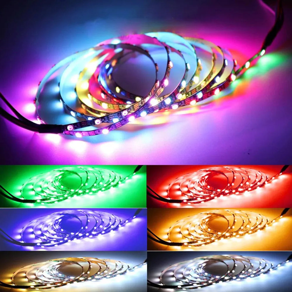 SATA RGB LED Controller 5V DC 3Pin RF 17 Keys Wireless Remote Large 4Pin Addressable Strip Light Controller for PC Computer Case