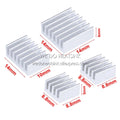 WE DO HEATSINK 4pcs/set Raspberry Pi 4 DIY Heat Sink Aluminum Heatsink Cooler Radiator Kit for Raspberry Pi 4B Heat Dissipation