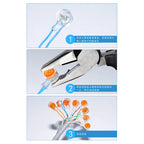 200pc Rj45 Connector Crimp Connection Terminals K1K2 100pc K3 Connector Terminal Waterproof Wiring Ethernet Cable Telephone Cord