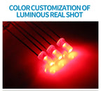 1000PCS 3mm High Flat Top Color Long Feet Red Green Blue Yellow Direct Plug Light-emitting Diode DIP LED