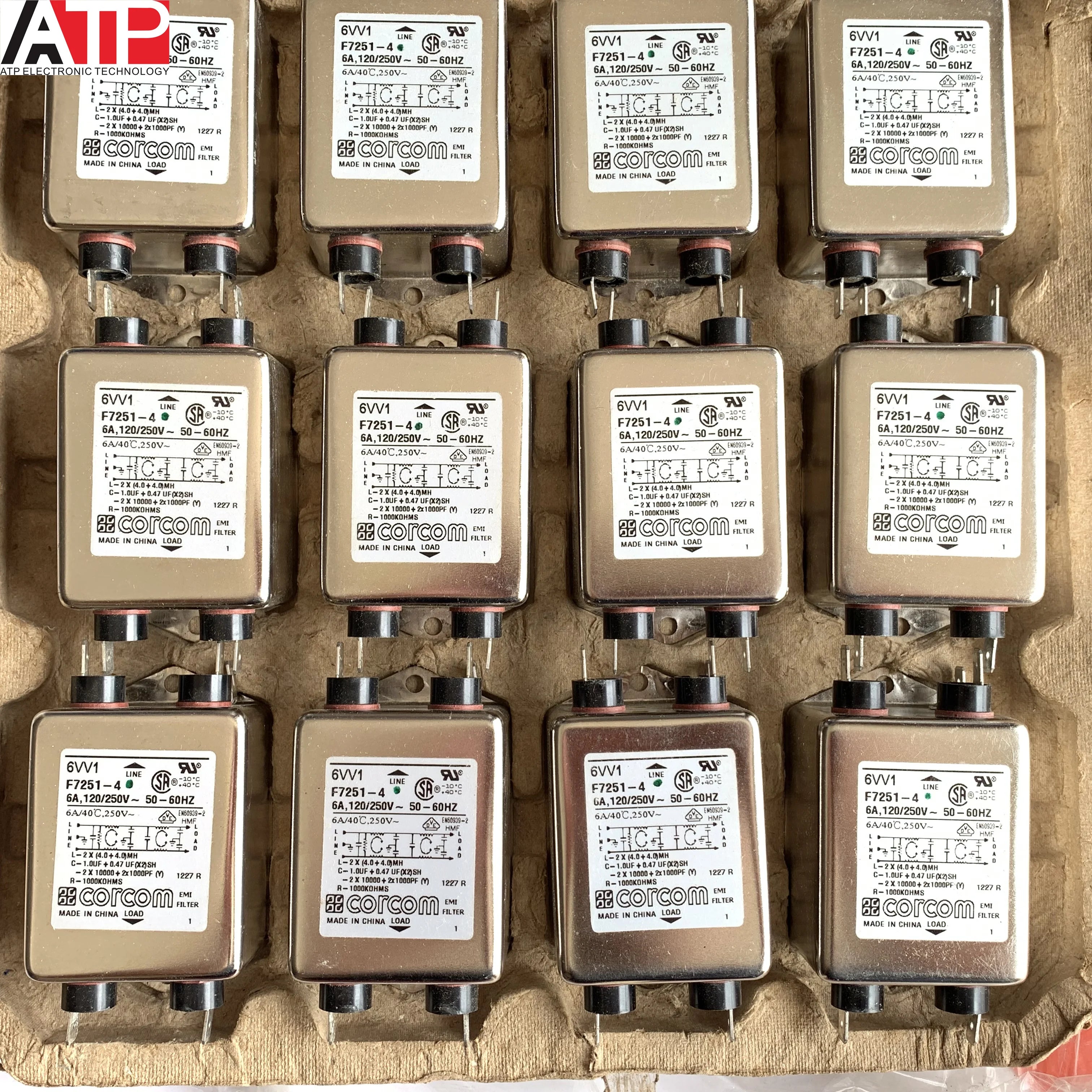 1PCS 6VV1 F7251-4 import anti electromagnetic interference EMI IEC filter 6A original genuine support wholesale