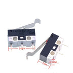 10 PCS Small Limit Microswitch Car Switch with Scroll Wheel Microswitch Curved Foot Arc Handle Microswitch Mouse Switch