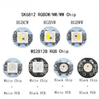 WS2812B LED Individually Addressable WS2811 IC SK6812 RGBCW,RGBWW,RFBNW Led Heatsink 5050SMD RGB/RGBW Built-In DC5V 10~100Pcs