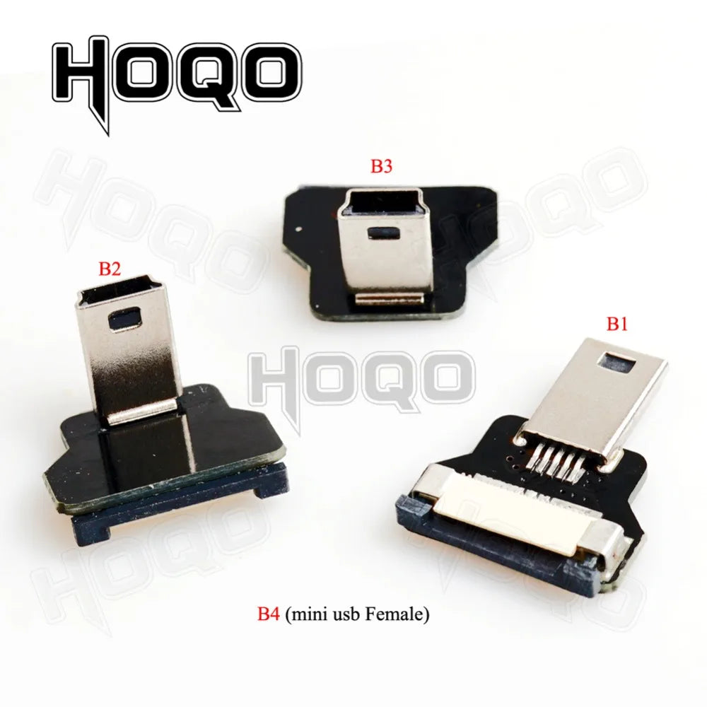 Hoqo Flexible Flat Cable For Raspberry Pi Type-C Mini/Micro USB Extension Ribbon FFC FPV Slim Flat Soft Flexible FPC Charge FPV
