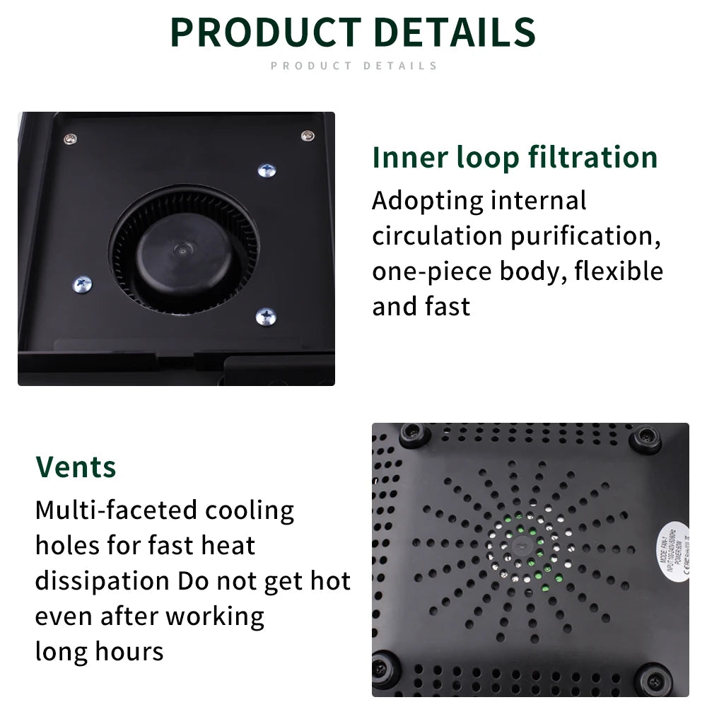 LUXIANZI 16/30/50/60w Solder Iron Smoke Absorber Set Smoking Instrument with Filter Sponge EU/US/UK Plug ESD Fume Extractor Kit