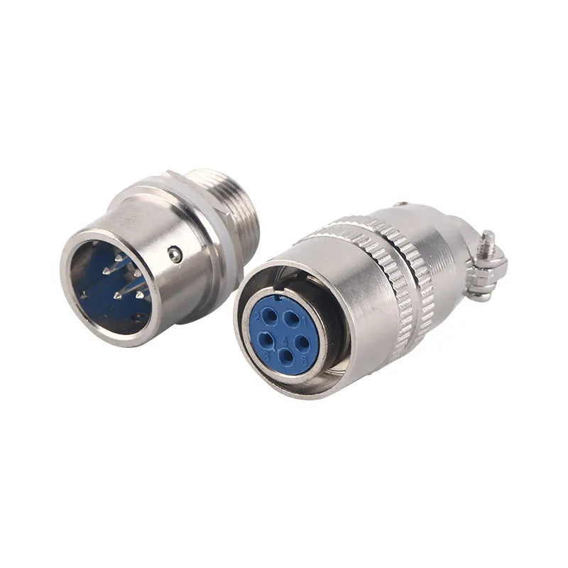 1PCS XS12 Connector 12mm Quick Push-Pull Circular Square Socket 2pin3pin4pin5pin6pin7pin 3A 400v Male and Female Plug