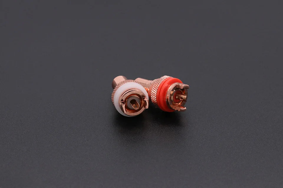1pair/2pcs Luxury Gold plated RCA Jack Connector Panel Mount Chassis Audio Socket Plug Bulkhead with NUT Solder CUP 3Colors