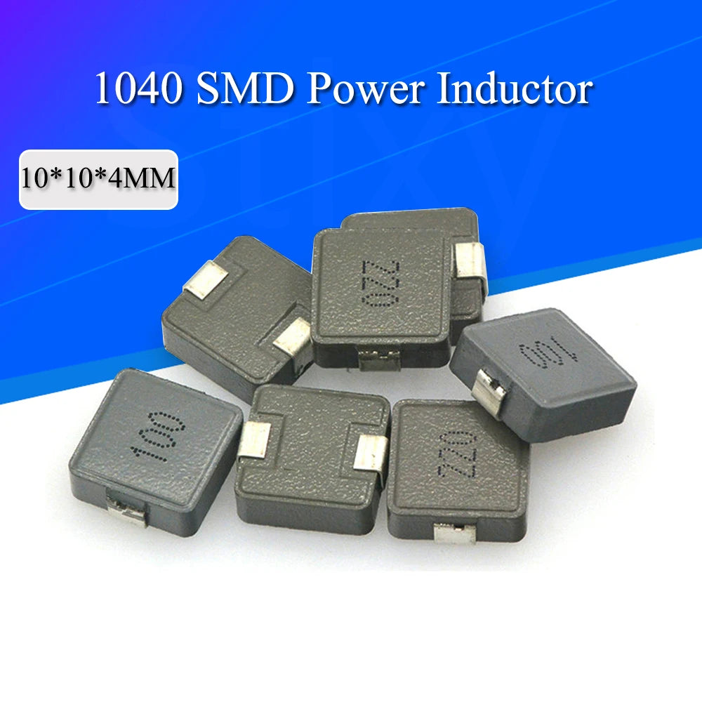 5PCS SMD Power Inductors 2.2uh 2R2 4.7uh 4R7 6.8uh 6R8 10uh 100 220uh 220 Chip Inductor 1040