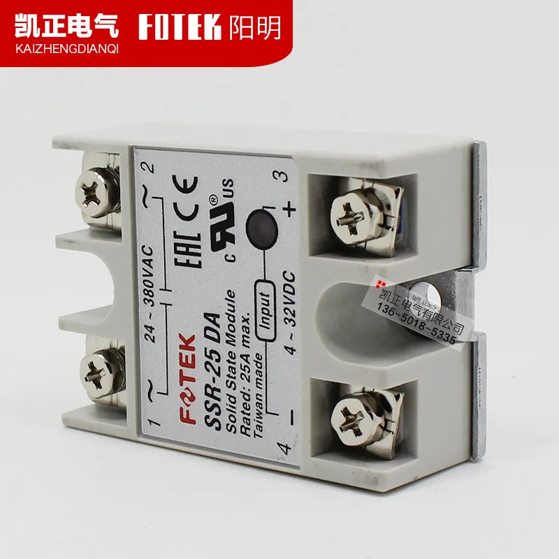 Original authentic Taiwan FOTEK single-phase solid state relay SCR SSR-25DA