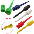 5Pcs 58mm Single Test Hook Clip Alligator Clips Test Probes Clamp For Electronic Testing Multimeter IC Grabber Probe Hooks