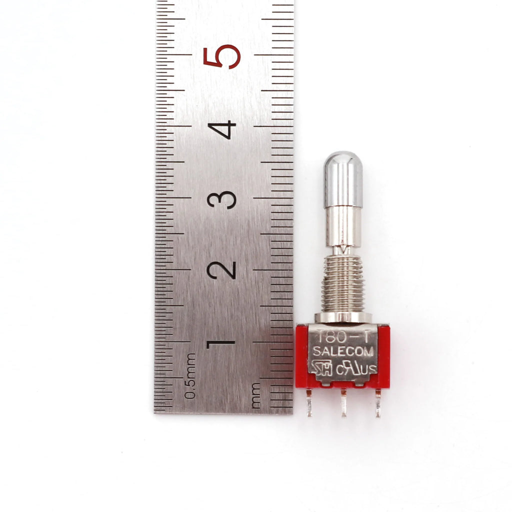 SH T80-T Series Round Top Anti-mishandling Locking Lever 6.35mm Panel Mount Mini Toggle Switch