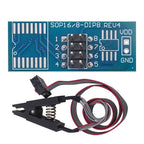 CH341A 24 25 Series EEPROM Flash BIOS USB Programmer Module + SOIC8 SOP8 Test Clip + 1.8V adapter + SOIC8 adapter DIY KIT