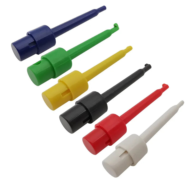 5Pcs 58mm Single Test Hook Clip Alligator Clips Test Probes Clamp For Electronic Testing Multimeter IC Grabber Probe Hooks