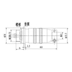 1PCS XS12 Connector 12mm Quick Push-Pull Circular Square Socket 2pin3pin4pin5pin6pin7pin 3A 400v Male and Female Plug