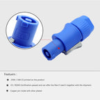 1PC Powercon Connector 3 pins 20A 250V NAC3FCA NAC3FCB Male Plug For Electric Drill LED Screen Stage Lighting Power Connecting