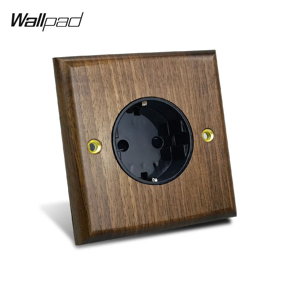 Toggle Wall Switch 1-4 Gang, Solid Wood Frame, EU French Wall Socket, Flush / Surface Mounting, Z6 Wallpad