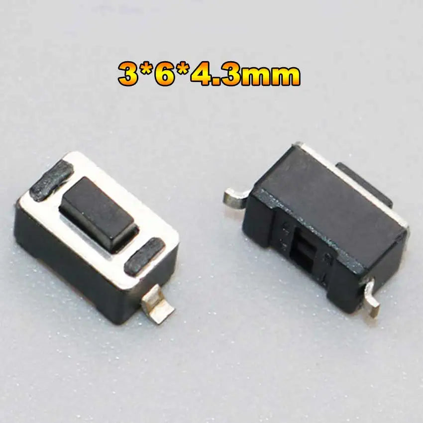 Cltgxdd 10PCS Tactile Push Button Switch Car Remote Control Keys Button Touch Micro Switch Momentary SMD DIP 2*4 3*6 4*4 6*6