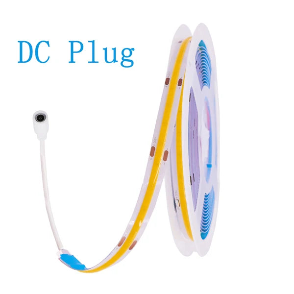 DC 5V LED COB Strip Light USB High Density Linear Lighting 320LED Flexible Tape Lights Warm Natural White Red Blue Green Decor
