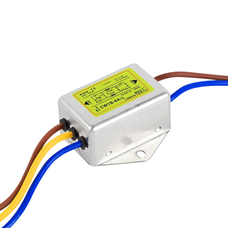 TOMZN Anti-interference AC 220V Power Supply Filter EMI Line Audio Purifier CW1B-L 1A 3A 6A 10A