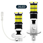 Kevanly 2Pcs H1 H3 T10 W5W BA9S LED 10W 4012smd 24led Car Fog Limp Auto DRL Daytime Running Light Reading Plate Light 6500K 12v