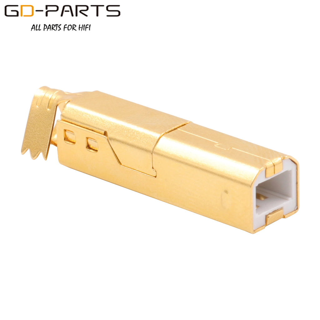 Viborg HI-END USB2.0 USB Plug Connector Type A B HiFi DIY DAC USB Cable 24K Gold Plated Bronze UA201 UB201