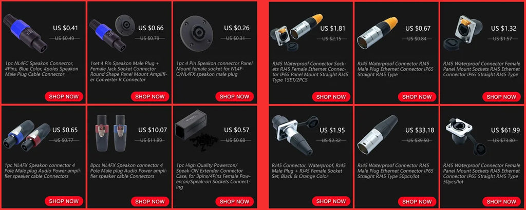 10pcs/5sets 8p8c RJ45 Waterproof Connector,Orange&Black, Panel Mount+Wire Connector, RJ45 Ethernet/Network Connector, IP65 Level