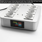 EU06B 6 bits European EMI high frequency power filter power outlet Advanced Audiovisual AC Power Purifier Filter EU Power Socket