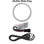 WS2812B 8/16/24/35/45LEDs Pixel Ring SP110E Controller USB Kit RGB Ring Individul AddressabIe WS2812 IC BuiIt-in Lights DC5V
