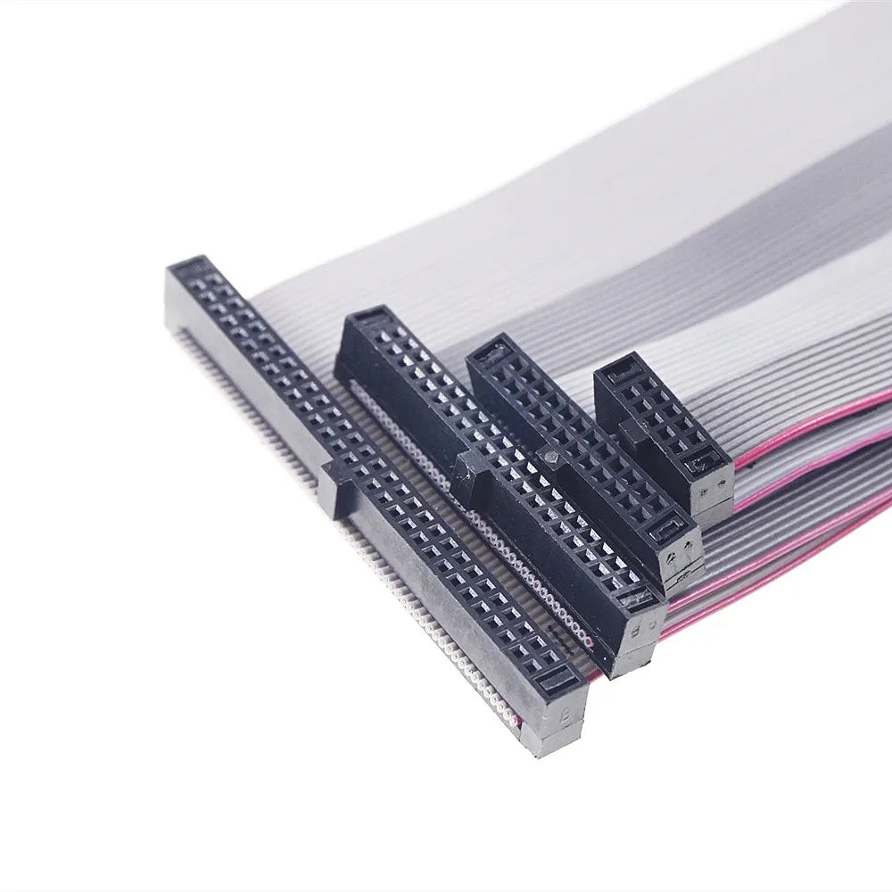 1 Pcs 1.27 MM IDC Extension Flat Ribbon Cable 6 8 10 12 14 16 18 20 24 26 30 34 40 44 50 60 80 Pin 10 20 30 CM ISP JTAG DAP AVR