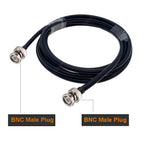 RG223 Coaxial BNC Male to BNC Male Plug RF Cable 50 Ohm Crimp Connector Double BNC Plug Male Pin Wire Cord 0.5M 1M 2M 5M 10M 20M