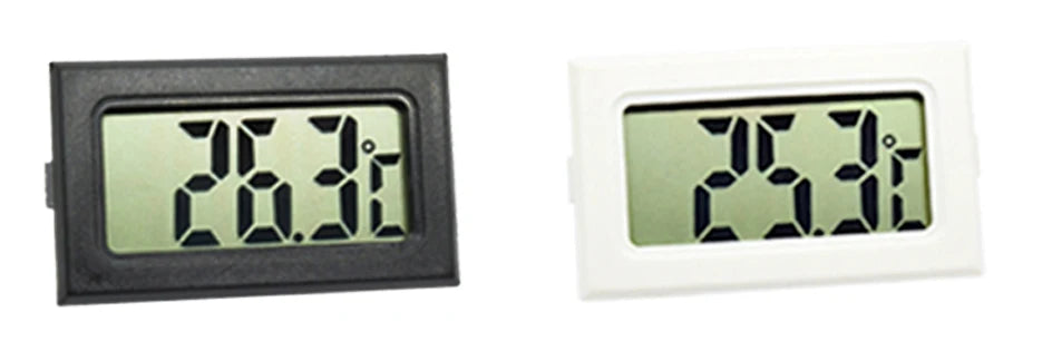 Mini Digital LCD Thermometer Hygrometer Gauge Freezer Tester Temperature Sensor Humidity Meter Detector Monitor Indoor Pet Car