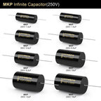 2Pcs MPT MKP 100V 250V Capacitor HIFI Axial Fever Crossover Coupling Frequency-Divided For Audio Capacitor Audiophile Speaker