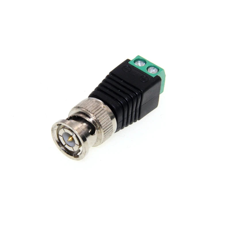 2PCS BNC Male Female Connector Coax Cat5 to BNC Female Plug for Video Balun CCTV Camera Acces