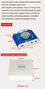 Bluetooth 5.0 10W/15W/20W Stereo Power Amplifier Board Mobile Control APP 12V/24V High Power Digital Amplifier Module DC8-24V