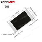 1200Pcs/lot 60 Values 1206 1% High Precision SMD Resistor Kit 0 1 120 200 470 1K 4.7K 20K 33K Ohm 1/4W Resistance Assortment Set
